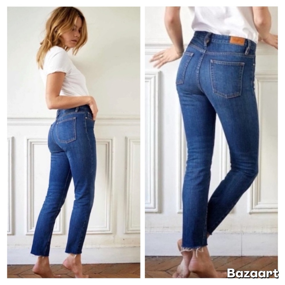 NWT Sezane | 1967 The Brut Sexy Raw Hem High Waist Jeans 25